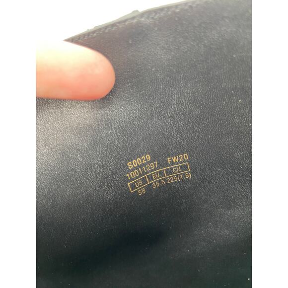 Stuart Weitzman Parton Knee High Boots Black Croc Embossed Size 5 NWOB - Picture 7 of 9